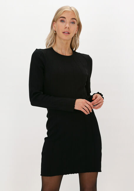 Zwarte NA-KD Top STRUCTURED LONG SLEEVE TOP - large