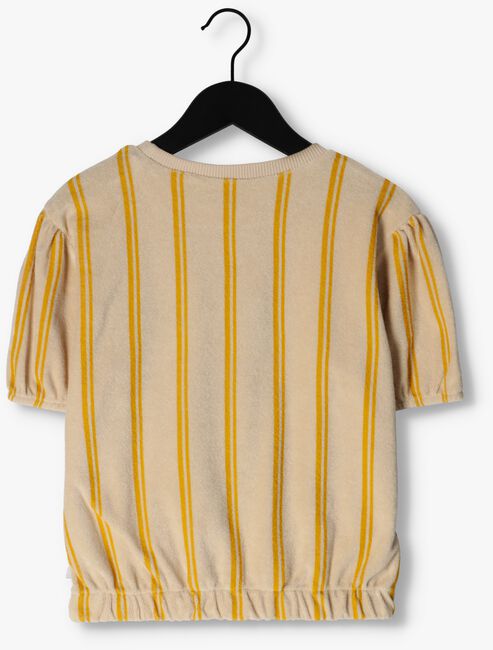 Oker CARLIJNQ T-shirt STRIPES YELLOW - PUFFED SLEEVES SHIRT WT PRINT - large