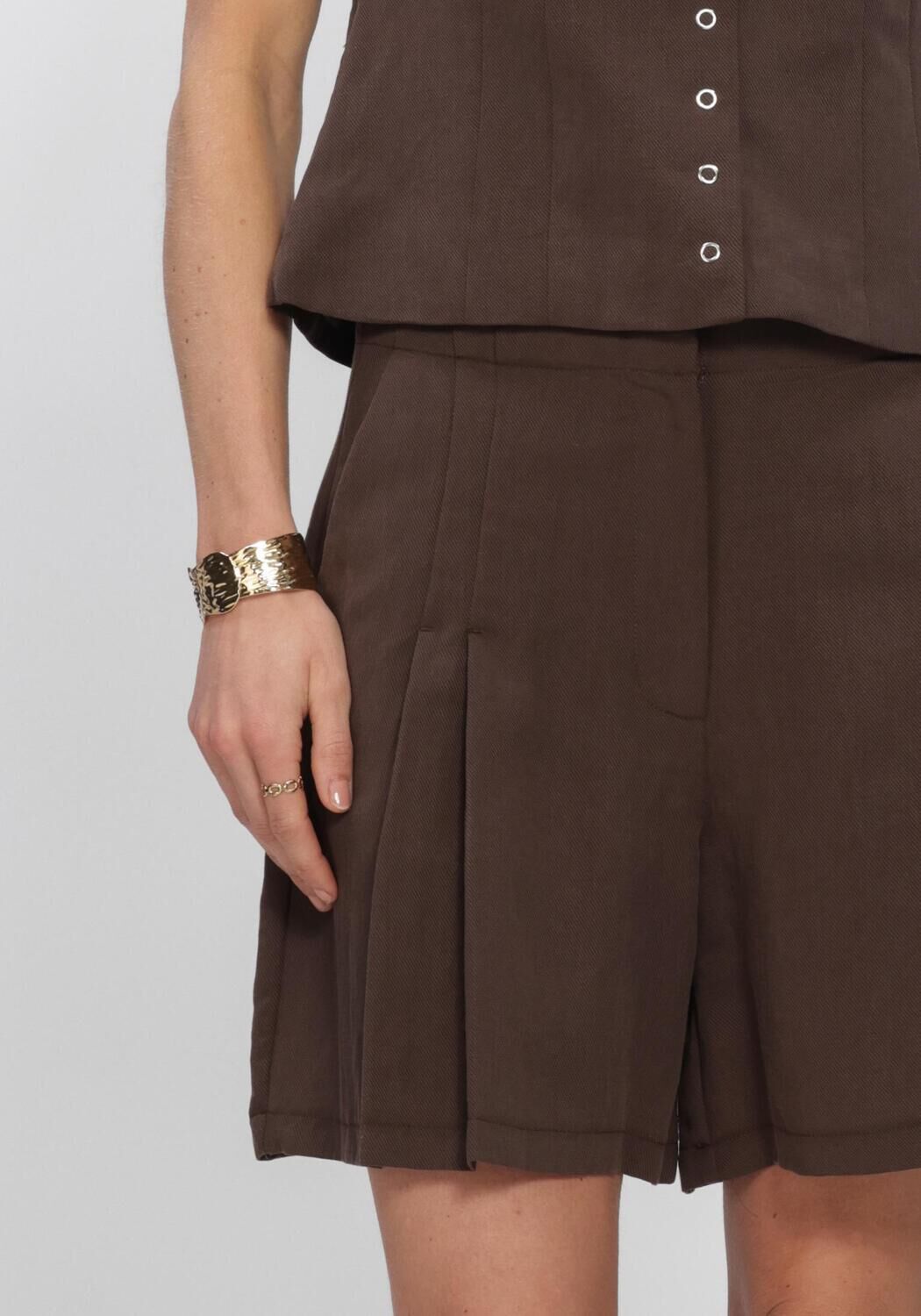 Bruine OBJECT Shorts OBJMOLLY MW LO SHORTS - large