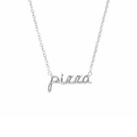 Zilveren ATLITW STUDIO Kettingen URBAN NECKLACE PIZZA - medium