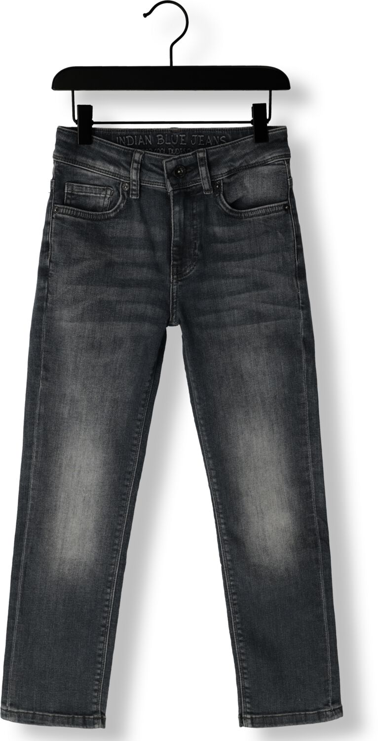 INDIAN BLUE JEANS Jongens Jeans Robin Wide Straight Fit Donkergrijs