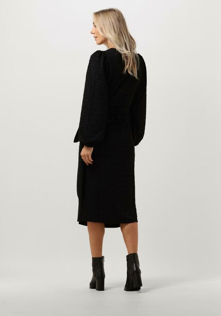 Zwarte Y.A.S. Midi jurk YASLEIDO LS WRAP MIDI DRESS - large