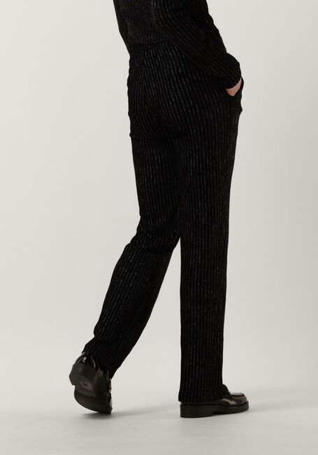 Zwarte ANOTHER LABEL Flared broek RIVOLI VELVET PANTS - large