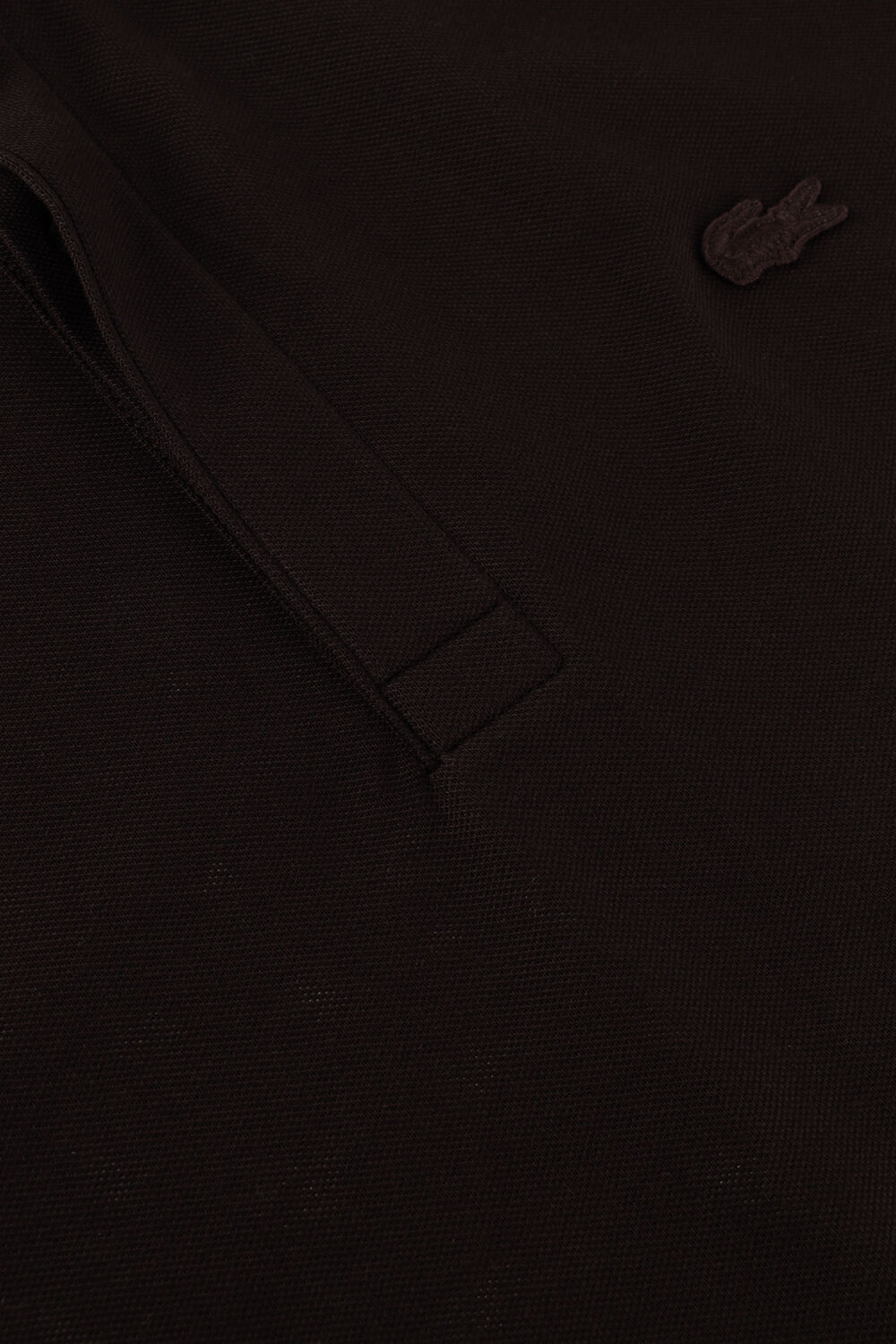 Bruine LACOSTE Polo REGULAR FIT COTTON BLEND POLO SHIRT - large