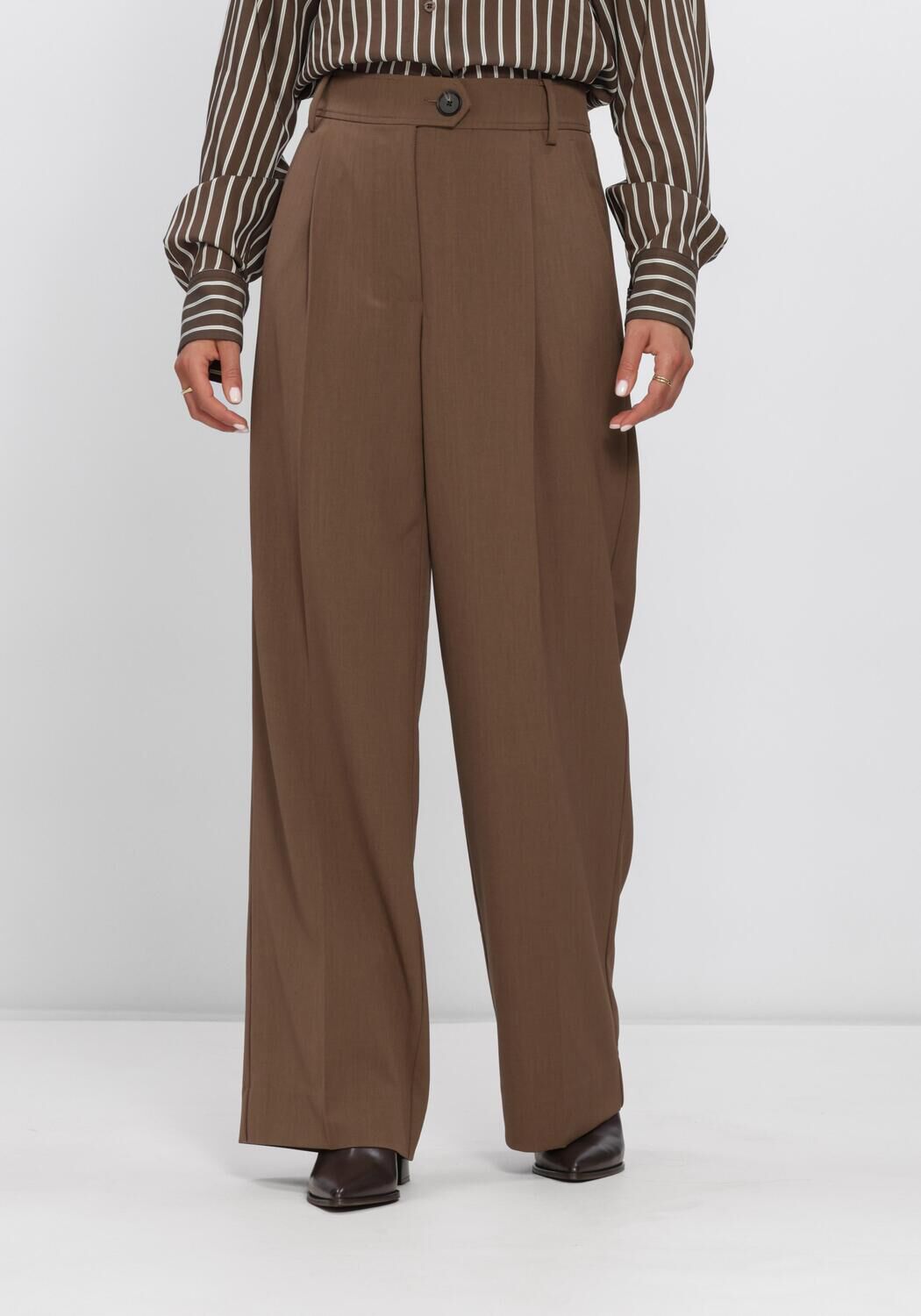 Bruine SECOND FEMALE Broeken CLARSIE TROUSERS - large