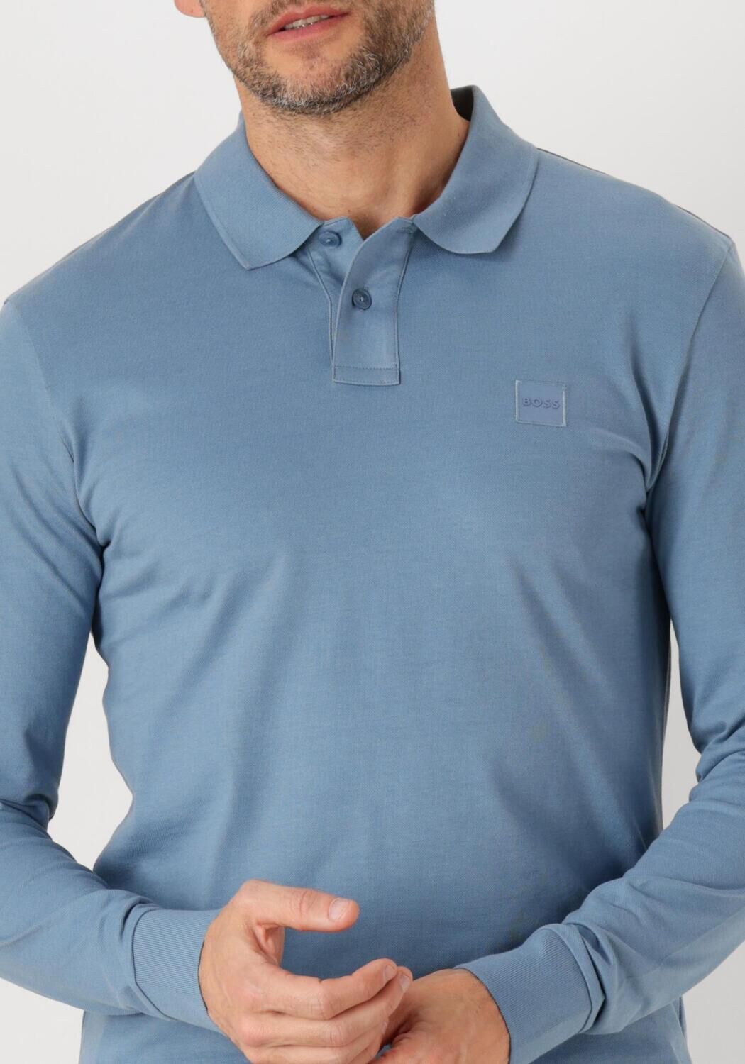 BOSS ORANGE Heren Polo's & T-shirts Passerby Lichtblauw