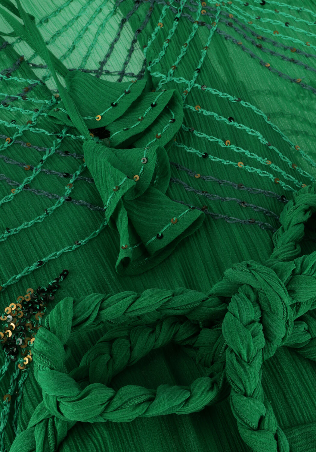 Groene MES DEMOISELLES Mini jurk DRESS ANNA - large