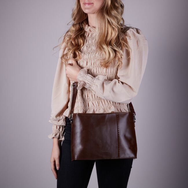 Bruine MYOMY Schoudertas MY PAPER BAG WRAPPED CROSSBODY Bruine MYOMY Schoudertas MY PAPER BAG WRAPPED CROSSBODY - large