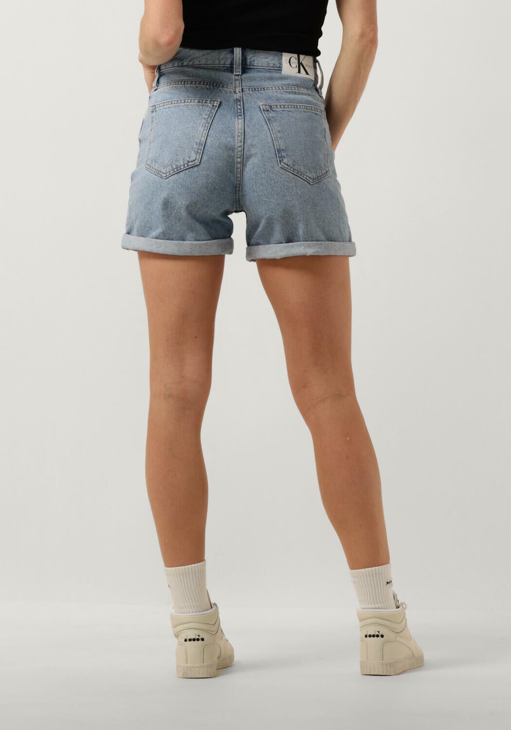 CALVIN KLEIN Dames Broeken Mom Short Blauw