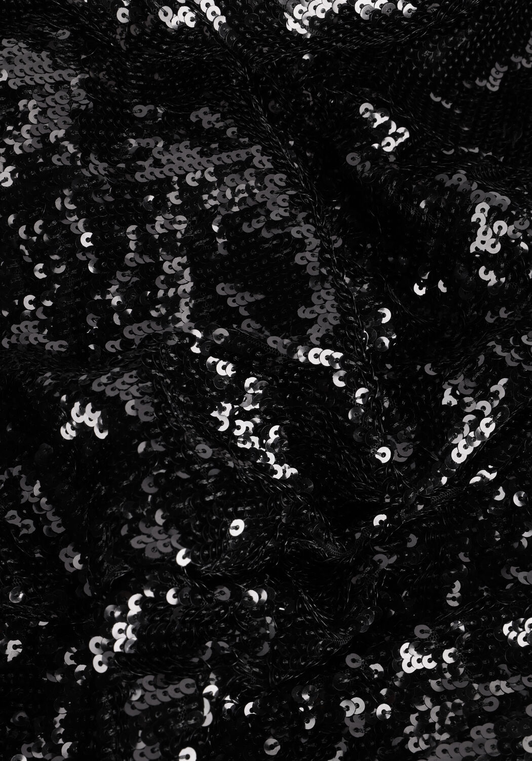 Zwarte Y.A.S. Midi jurk YASFLAPPER 7/8 SEQUIN DRESS - large