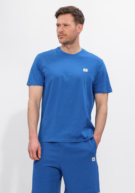 Blauwe CALVIN KLEIN T-shirt SS BADGE 30S JERSEY CLASSIC TEE - large