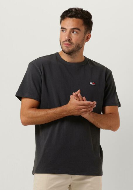 Grijze TOMMY JEANS T-shirt TJM CLASSIC WAFFLE TEE S - large