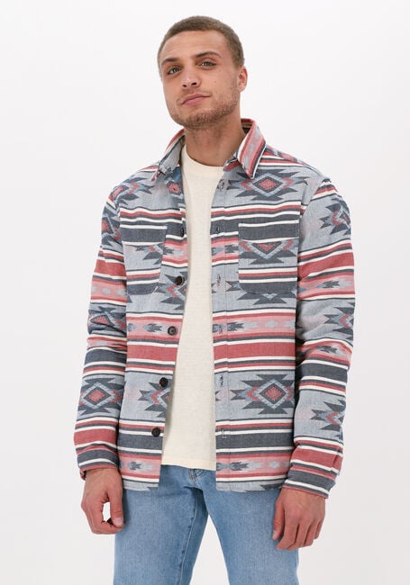 Blauwe ANERKJENDT Overshirt AKHANKY JACQUARD OVERSHIRT - large