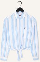 Blauwe TOMMY JEANS Blouses TJW FRONT TIE STRIPE SHIRT Blauwe TOMMY JEANS Blouses TJW FRONT TIE STRIPE SHIRT - medium