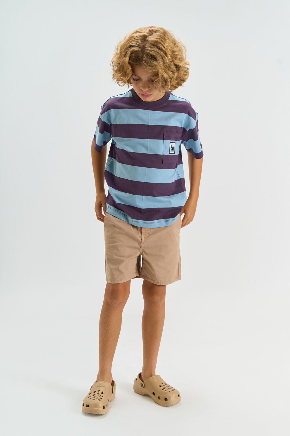 Beige THE NEW Korte broek TNTRISTAN - large