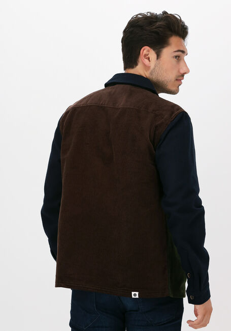 Donkergroene ANERKJENDT Overshirt AKMILAN WOOL/CORD MIX OVERSHIR - large