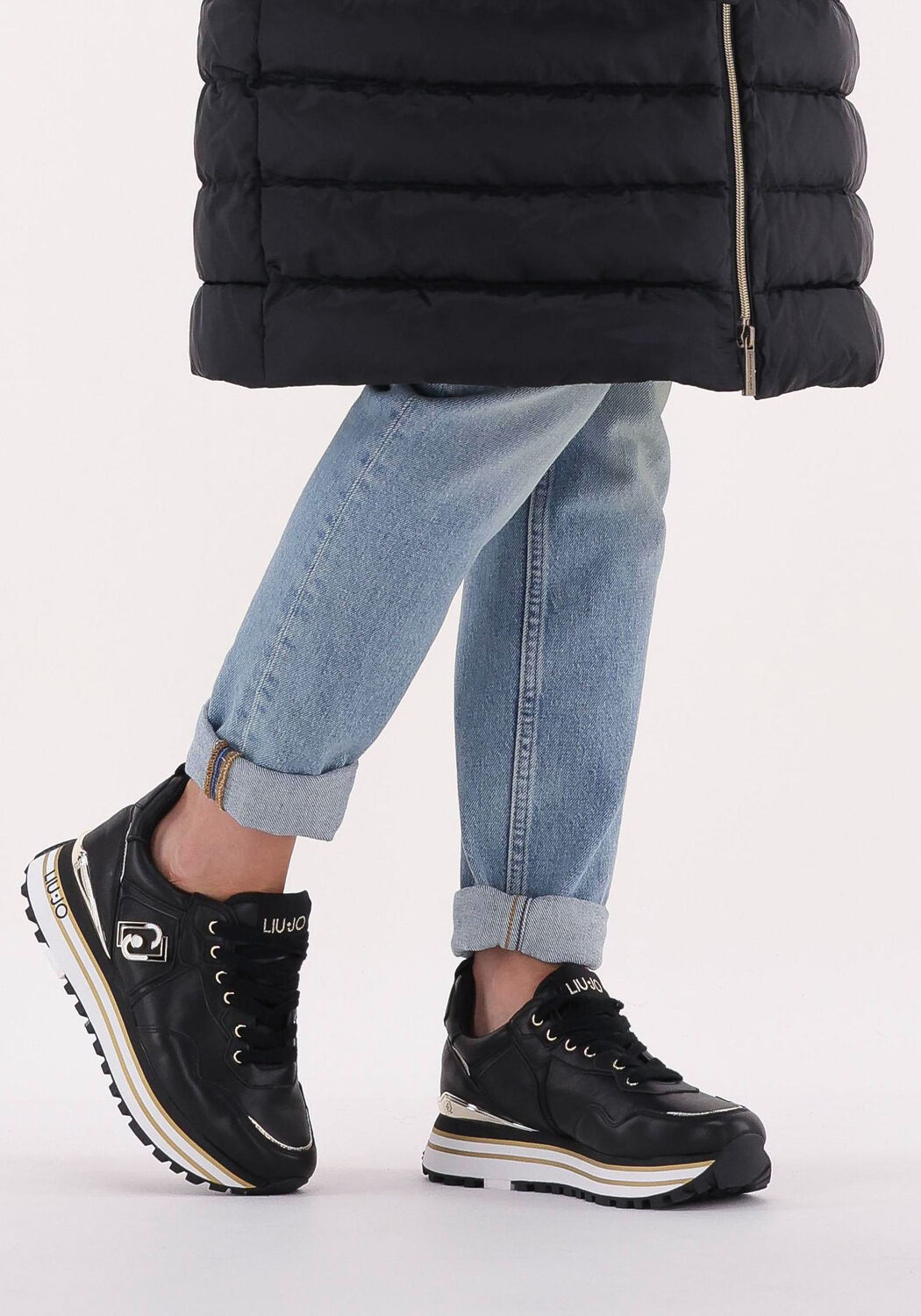 Zwarte LIU JO Lage sneakers MAXI WONDER 01 - large