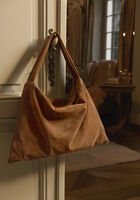 Bruine OMODA ATELIER Schoudertas SUEDE BAG X MODEROSA - medium