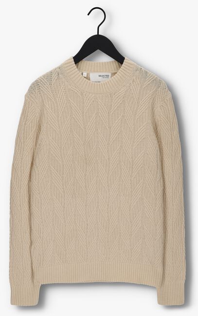 Zand SELECTED HOMME Trui CARIS LS KNIT CREW NECK - large