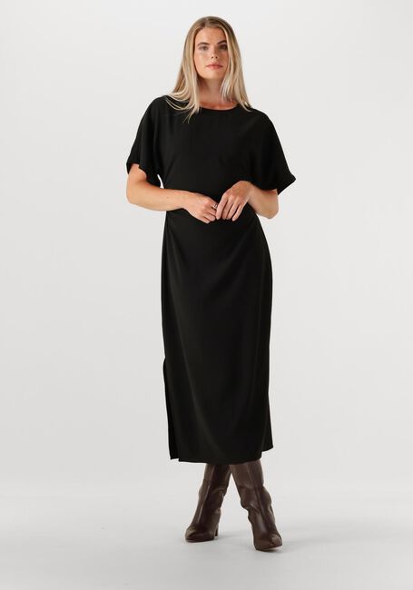 Zwarte NEO NOIR Midi jurk MILOINE DRAPE DRESS - large