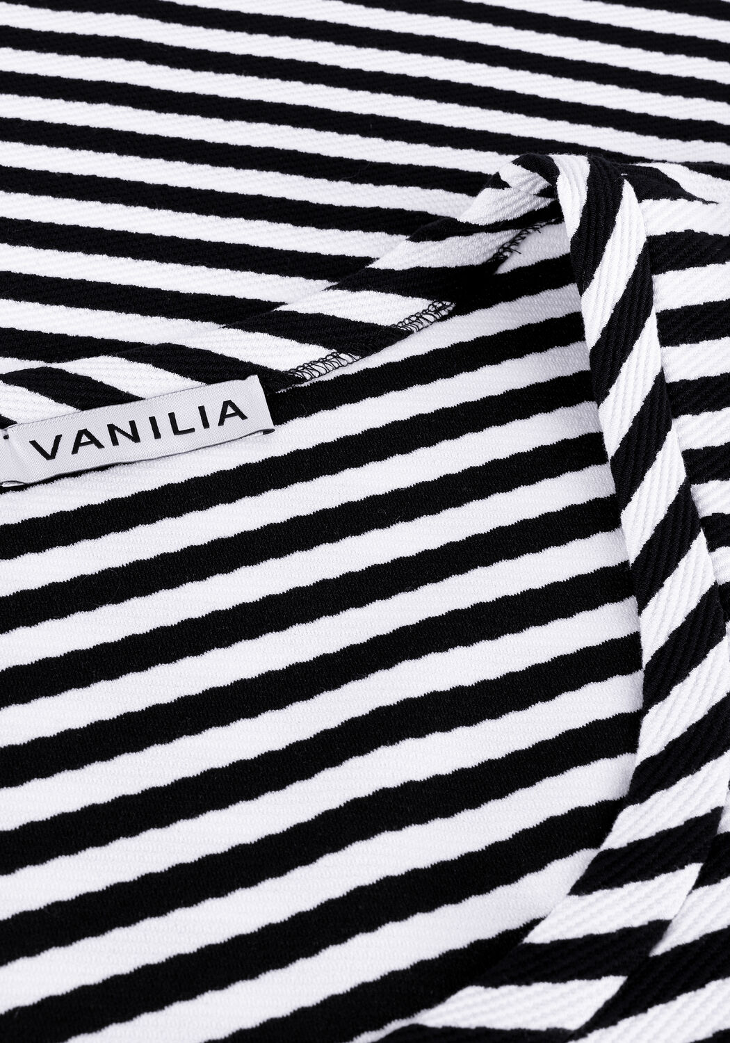 Blauwe VANILIA Top STRIPE ROUND - large