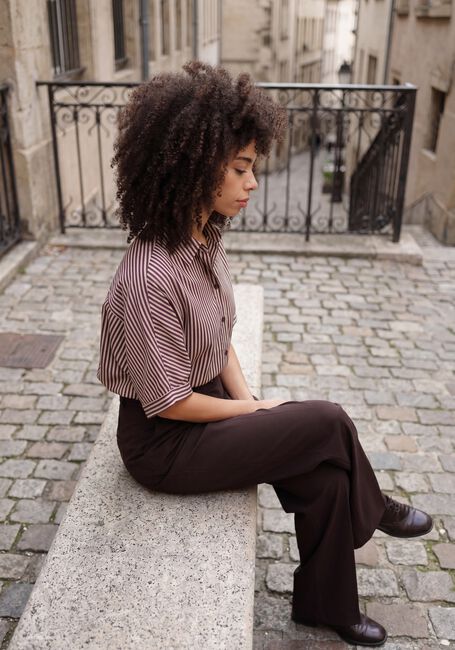 Bruine FIVEUNITS Wijde broek KAREN 285 - large
