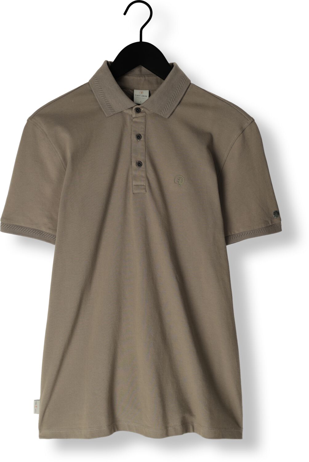 CAST IRON Heren Polo's & T-shirts Short Sleeve Polo Fine Pique Essential Groen