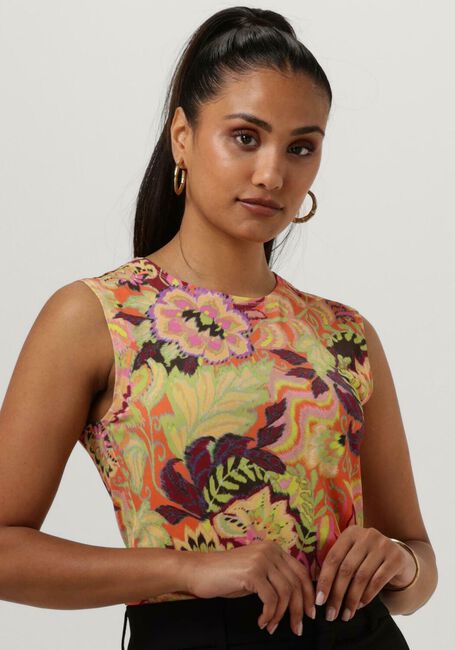 Oranje VANILIA Top TROPIC SLEEVELESS - large