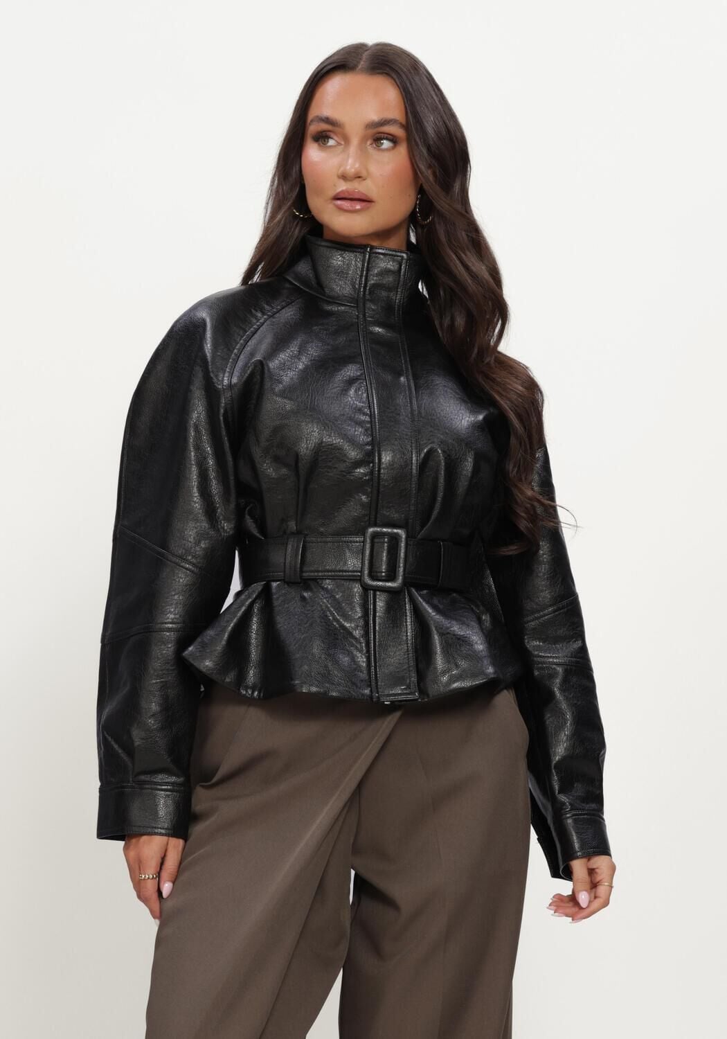 NEO NOIR Dames Jassen Jaclyn Faux Leather Jacket Zwart