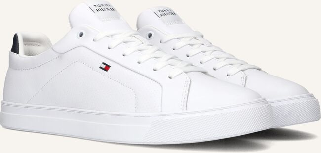 Witte TOMMY HILFIGER Lage sneakers ICON COURT LTH Witte TOMMY HILFIGER Lage sneakers ICON COURT LTH - large