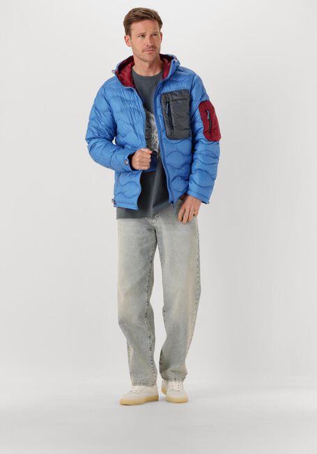 Blauwe PEAK PERFORMANCE Gewatteerde jas HELIUM UTILITY DOWN HOOD JACKET MEN - large