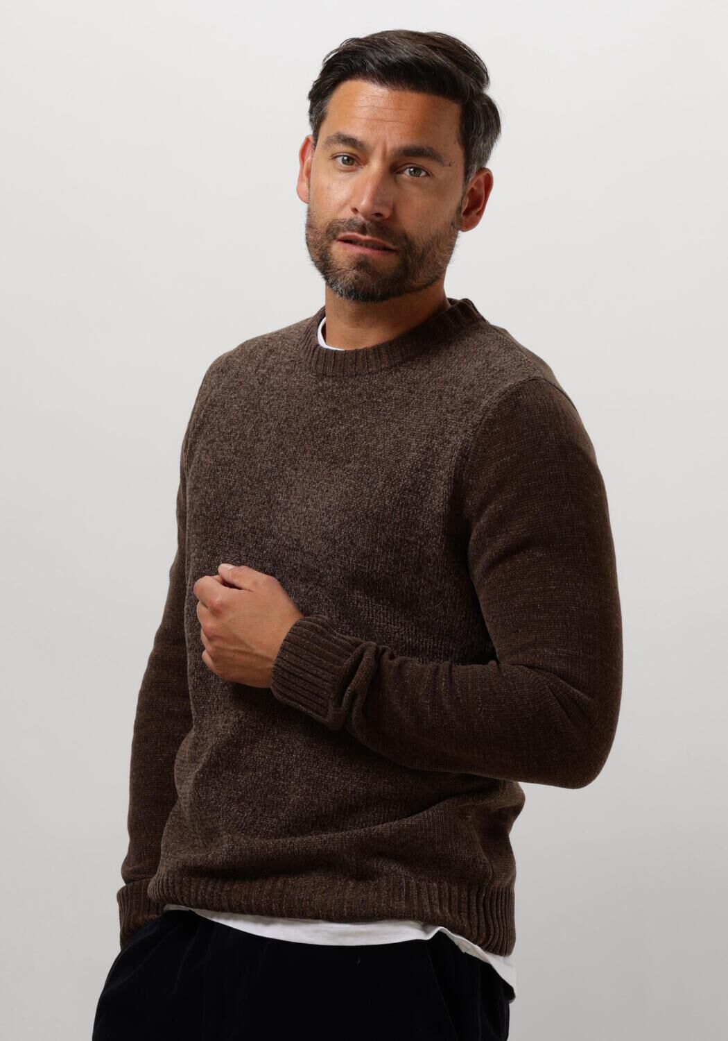 ANERKJENDT Heren Truien & Vesten Aksune Chenille Knit Bruin