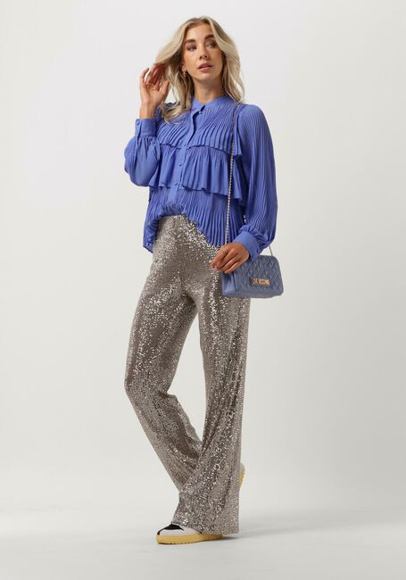 Zilveren Y.A.S. Pantalon YASSTEEL HW FLARED PANTS - large