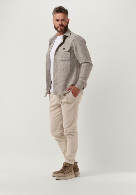 Beige PROFUOMO Overshirt OVERSHIRT HERRINGBONE - large