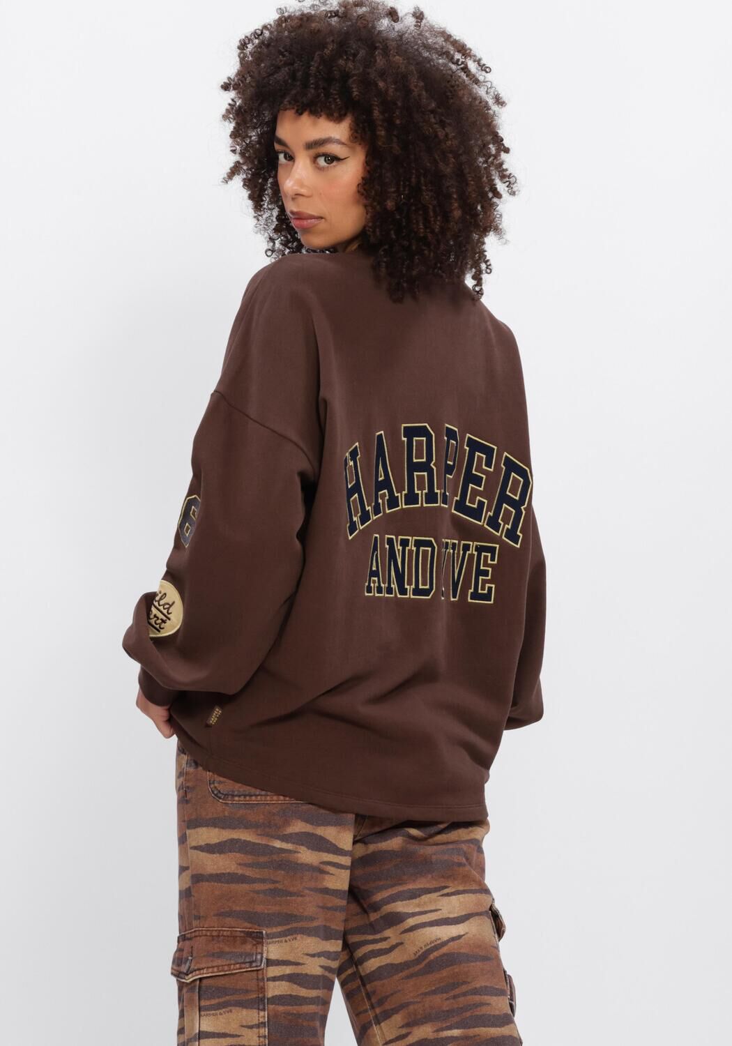 Bruine HARPER & YVE Sweater PATCH-SW - large
