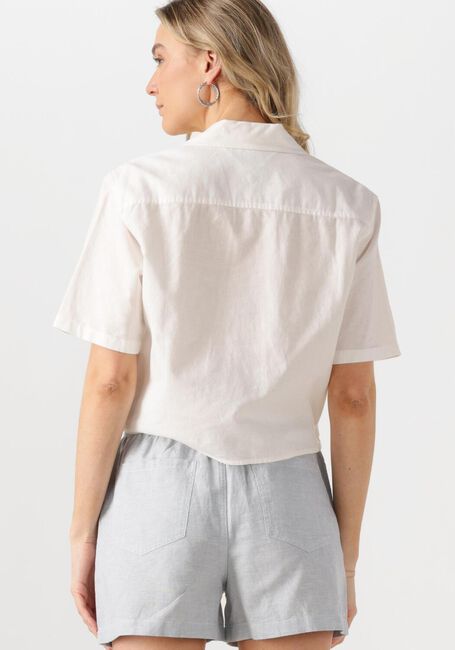 Witte TOMMY JEANS Blouses TJW CRP LINEN SS SHIRT - large