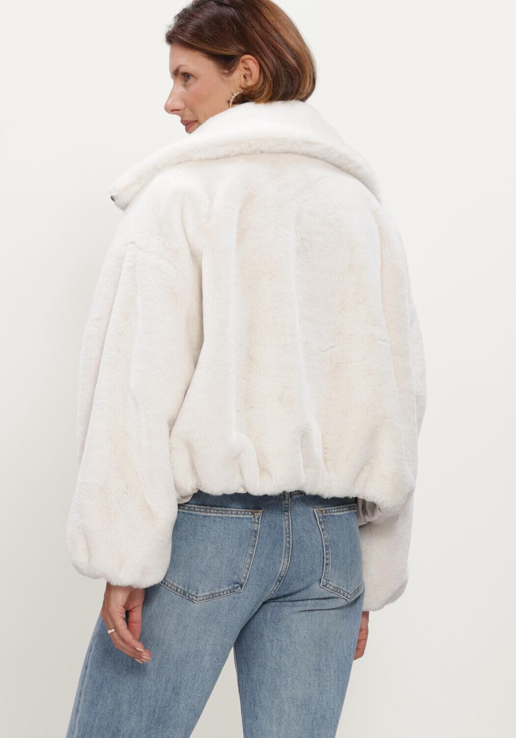 Gebroken wit BEAUMONT Faux fur jas MAXIE JACKET - large