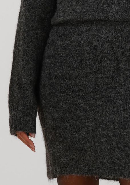 Donkergrijze NEO NOIR Minirok NARIA FLUFFY KNIT SKIRT - large