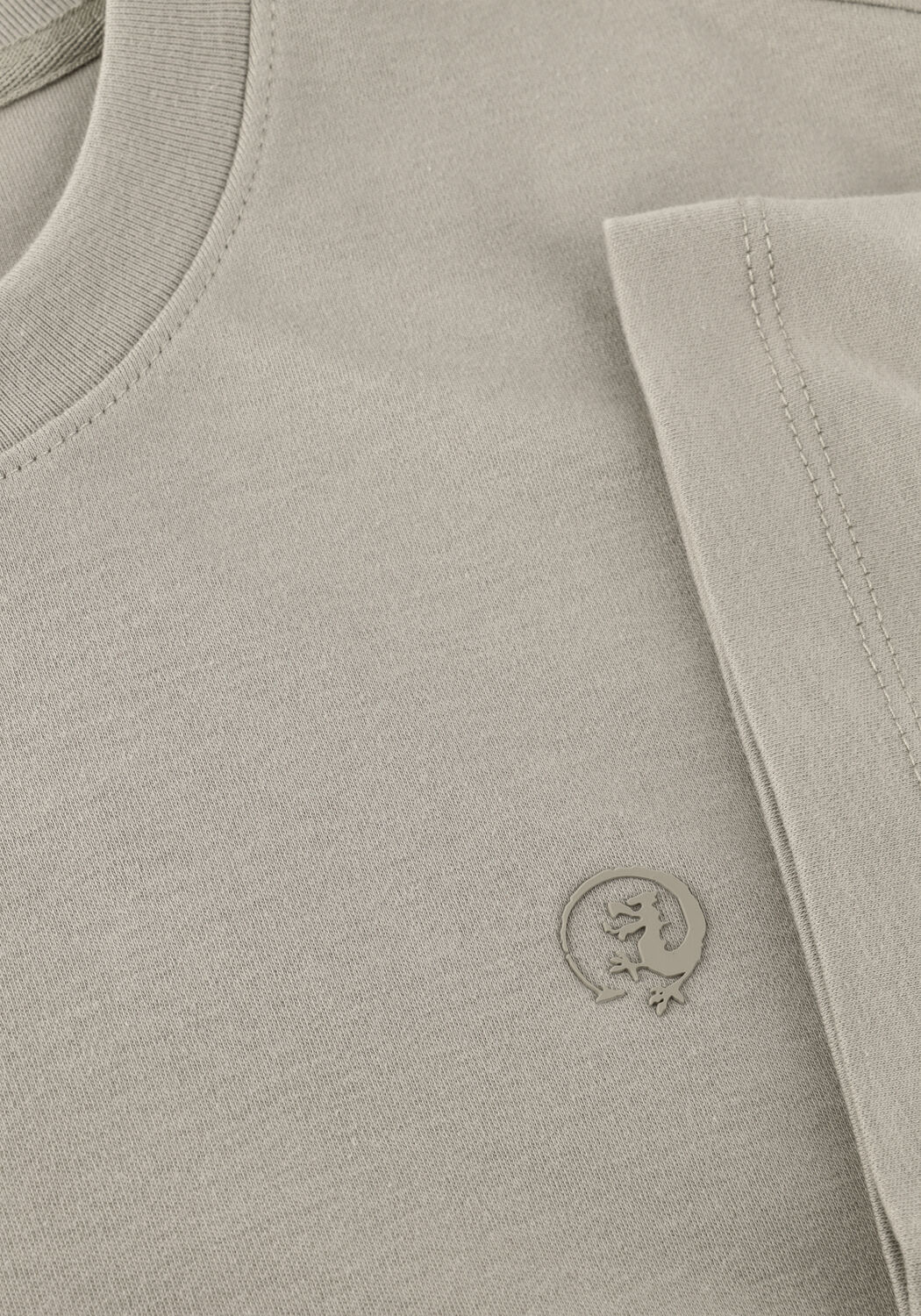 Khaki CAST IRON T-shirt REGULAR FIT INTERLOCK - large