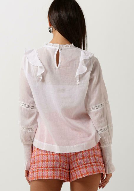Witte NOTRE-V Blouses VOILE BLOUSE - large