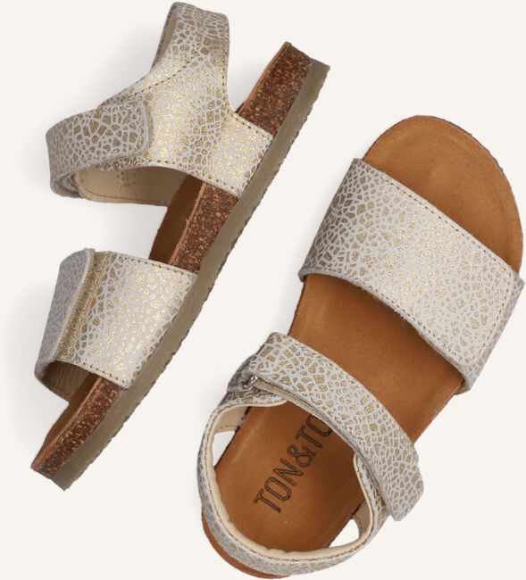 Gouden TON & TON Platte sandalen E1869-212 Gouden TON & TON Platte sandalen E1869-212 - large