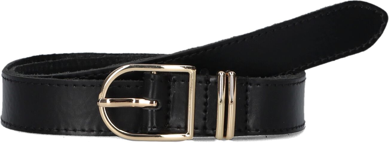 Notre-v Zwarte leren riem voor dames Black Dames