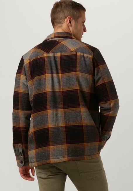 Multi PME LEGEND Overshirt LONG SLEEVE SHIRT FLANEL YARNDYED CHECK WITH FUR - large