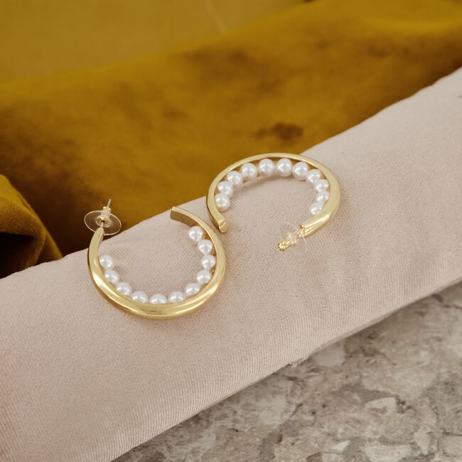 Goudkleurig NOTRE-V Oorbellen OORBEL PARELS BINNENKANT Goudkleurig NOTRE-V Oorbellen OORBEL PARELS BINNENKANT - large