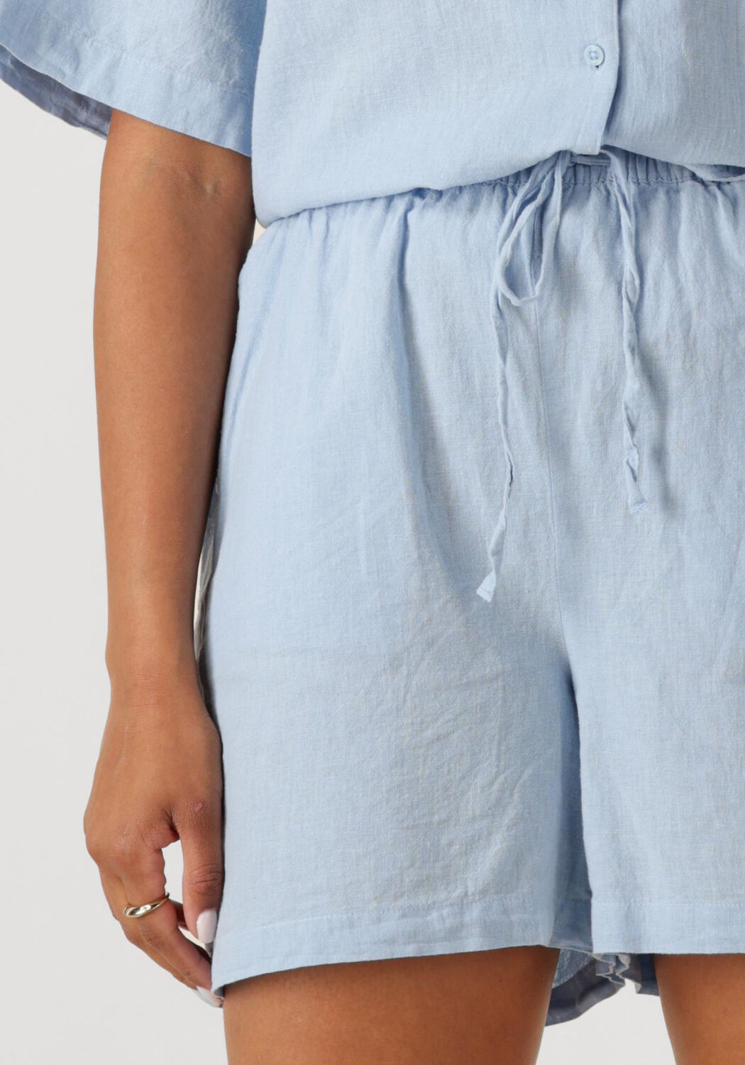 SELECTED FEMME Dames Broeken Slfluisa Mw String Shorts B Lichtblauw