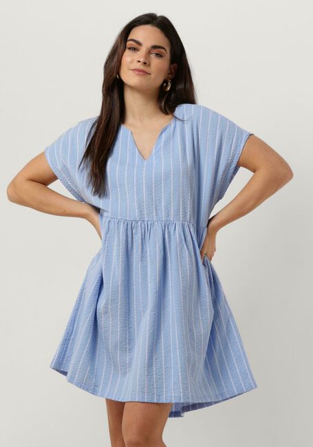 Lichtblauwe BY-BAR Mini jurk FINN DRESS - large