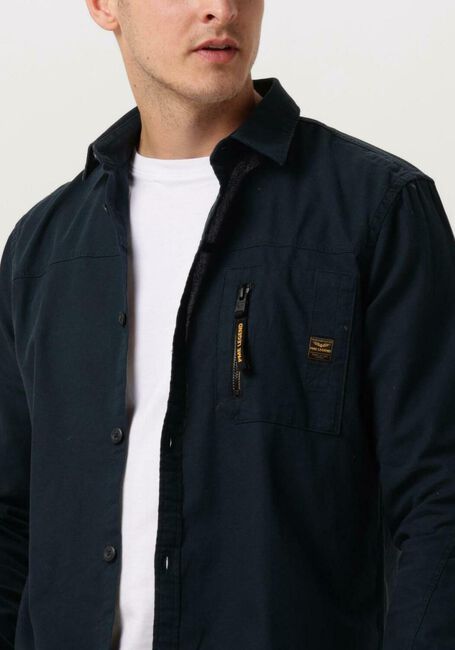Blauwe PME LEGEND Casual overhemd LONG SLEEVE SHIRT CTN MATT WEAVE - large