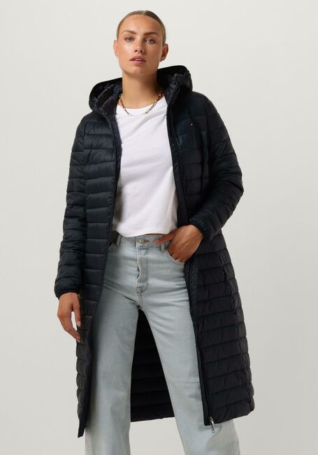 Blauwe TOMMY HILFIGER Gewatteerde jas LW PADDED GLOBAL STRIPE COAT - large