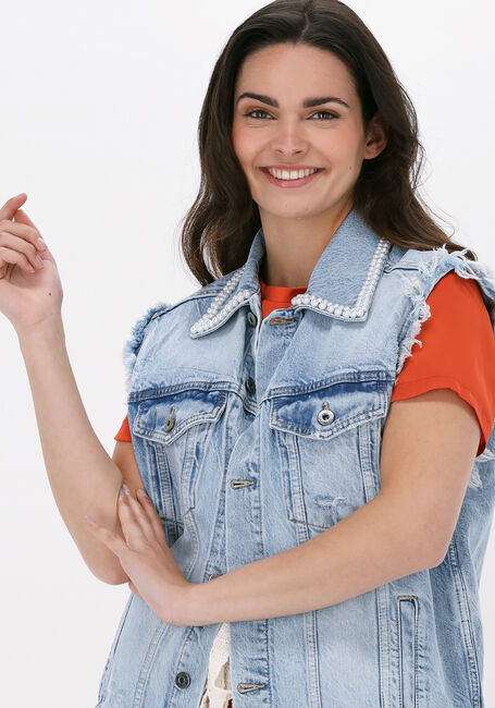 Blauwe LIU JO Gilet ECS GILET DENIM - large