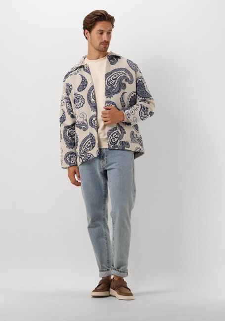 Blauwe WOODBIRD Overshirt WBBLADE JAQUARD JACKET - large